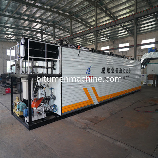 Container Loading Bitumen Melting Machine With Electric Hoist Bag Lifting